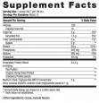B100VPPChocolate nutrition label