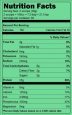 Naked Chocolate Pea Protein Powder nutrition label 2