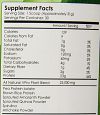 NutraKey V-Pro Vegan Protein Vanilla nutrition label