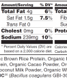 PFPPPRCacao nutrition label
