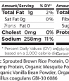PFPPPVanilla nutrition label