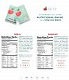 Yuve Plant Based Nutritional Shake Cocoa and Raw Chia Seeds nutrition label