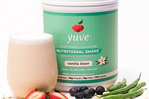 Plant Based Nutritional Shake with Raw Chia Seeds Vanilla Bean Yuve