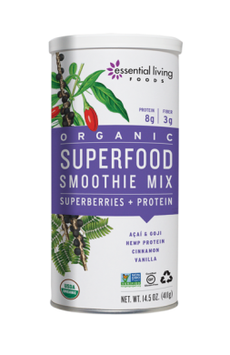 Essential Living Foods Organic Superfood Smoothie Mix Superberries + Protein product front
