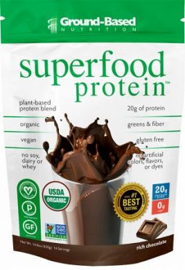 Ground-Based Nutrition Superfood Protein Rich Chocolate product front