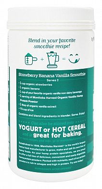 Manitoba Harvest Organic Hemp Protein Vanilla product back