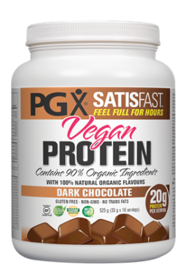 PGX Satisfast Vegan Protein Dark Chocolate product front