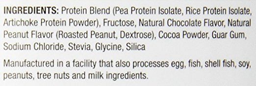 rawfusion Raw Plant Based Protein Fusion Peanut Chocolate Fudge ingredients