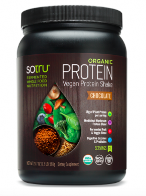 SOTRU Organic Protein Vegan Protein Shake Chocolate product front   