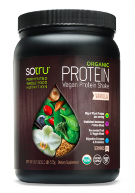 SOTRU Organic Protein Vegan Protein Shake Vanilla product front  